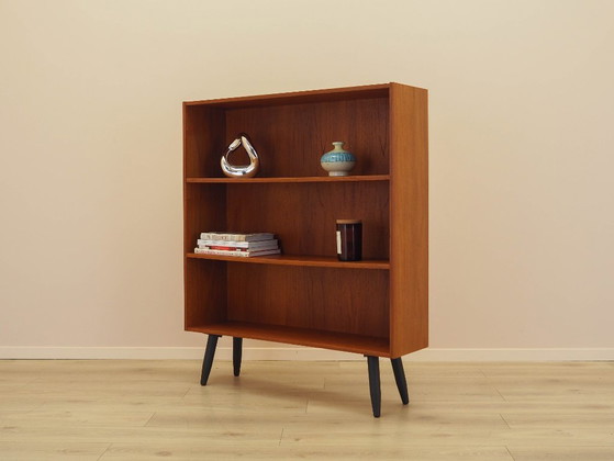 Image 1 of Teakhouten boekenkast, Deens ontwerp, jaren 70, vervaardigd door Clausen & Søn