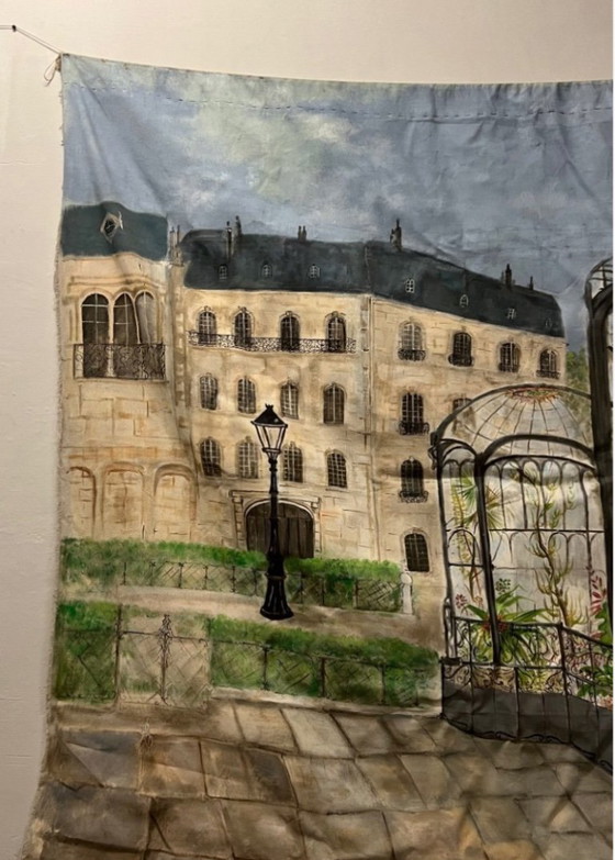 Image 1 of Large canvas (Theater set?)