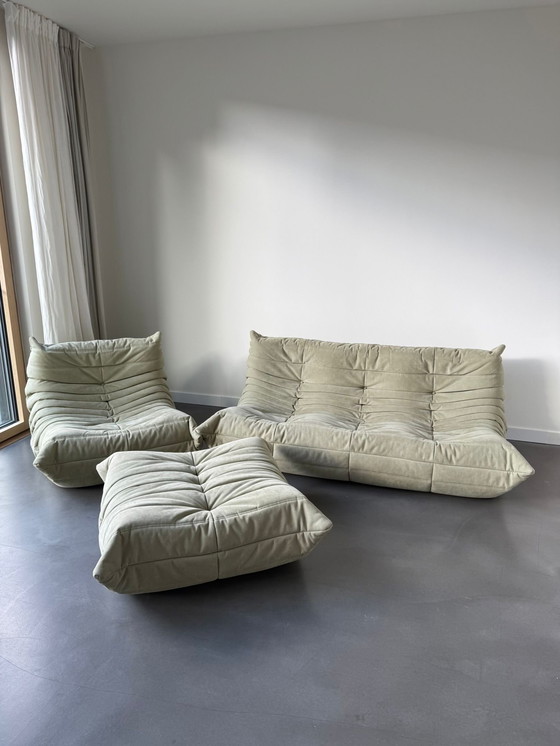Image 1 of Ligne Roset Togo (set), almond alcantara
