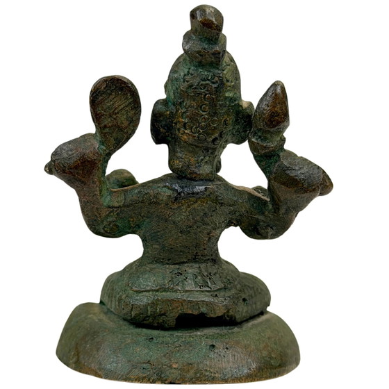 Antique Indian Bronze Ganesha Travel Statue – 18th–19th Century – Sculpture (photo 5 of 9)