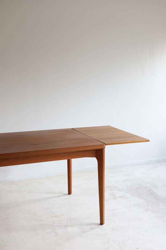 Image 1 of Extendable dining table by Henny Kjaernulf, Danish design, 1960s