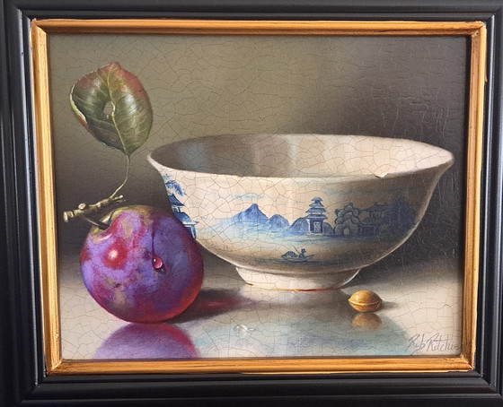 Image 1 of Still Life with Plum and Bowl by Rob Ritchie