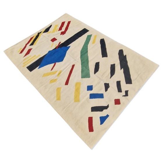 Kazimir Malevich Suprematistische compositie Handgeweven wandtapijt | Textielkunst | 244 × 176 cm (96 × 69 (photo 6 of 10)