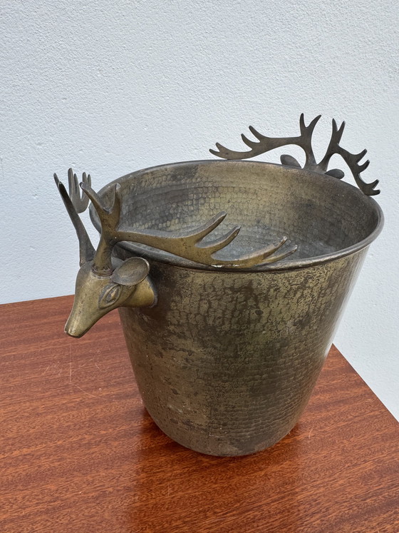 Image 1 of Antique champagne seal with stag heads