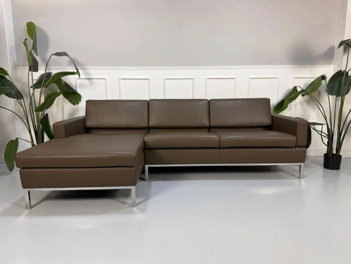 Brühl Tomo Designer Sofa Couch Braun Leder Ausstellungsstück