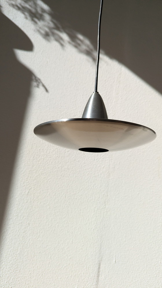 Image 1 of Lampada a sospensione doppia Hala Zeist UFO vintage in alluminio