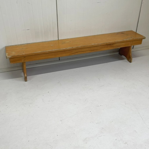 Vintage Schule Gymbank Holz Beistelltisch Bank