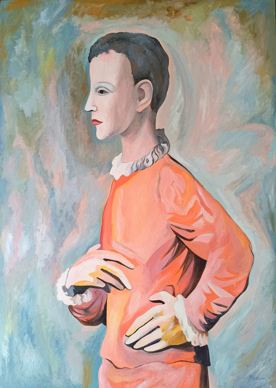 Image 1 of Olieverfschilderij, een kopie van Picasso