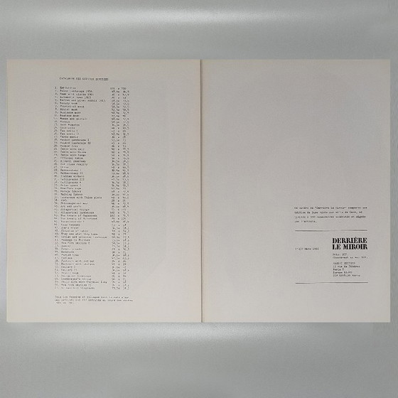 Image 1 of Saul Steinberg "Derriere Le Miroir" n. 157 con quattordici litografie di Maeght Editeur