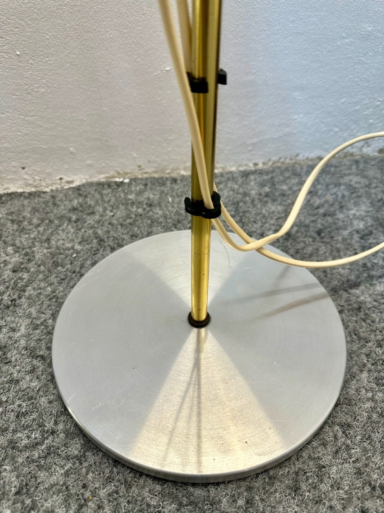 Lampadaire Mid Century Space Age Eye Ball années 60 70 Vintage, Métal, Doré (photo 5 sur 13)