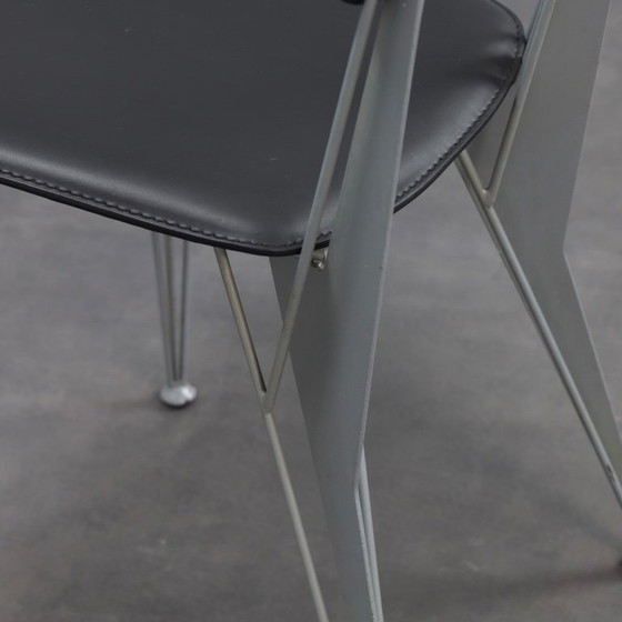 Image 1 of Ensemble de 4 chaises de salle à manger T38 du Studio Archirivolto pour Fasem, Italie, années 1980