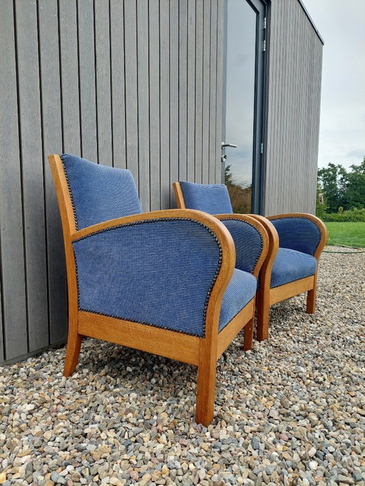 2 Art deco armchairs