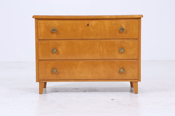 Image 1 of Vintage Commode à tiroirs | Mid Century Armoire à tiroirs | Rangement en bois 60's 70's #05-29