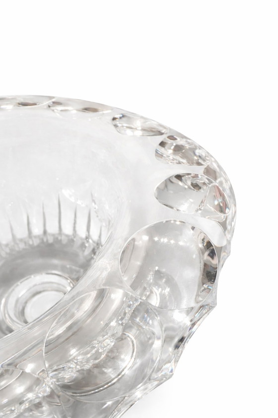 Image 1 of Dutch Silver & Cut Crystal Centerpiece by C.J. Stok - 1950s