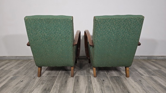Image 1 of Ensemble de fauteuils vintage par Jindrich Halabala