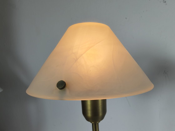 Image 1 of 2 Minimalist table lamps with alabaster glass