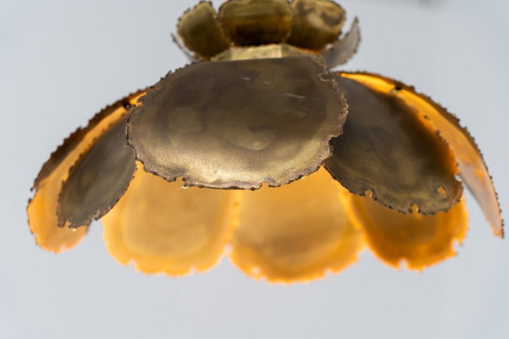 Image 1 of Lampada a sospensione a forma di fiore di Svend Aage Holm Sørensen (Danimarca, anni '60).