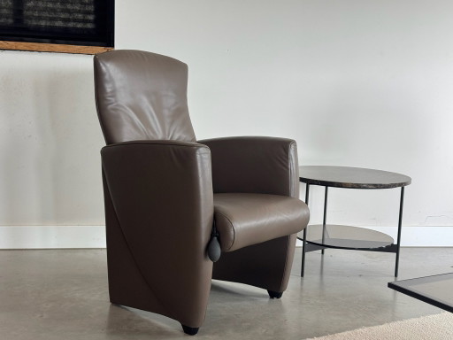 JORI Vinci 3280 Armchair – taupe brown leather – as new