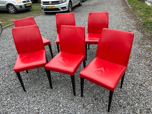 6x Poltrona Frau ‘Liz’ dining chair