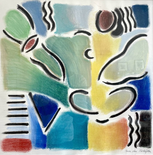 van Terheijden - Pastellzeichnung auf Papier