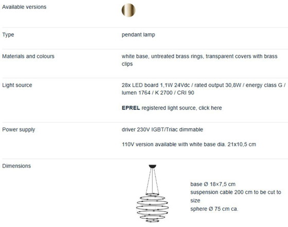 Image 1 of Catellani&Smith - Petits Bijoux - Lampadario - 28x1 - LED