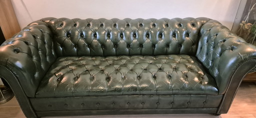 Original vintage Chesterfield 3-seater