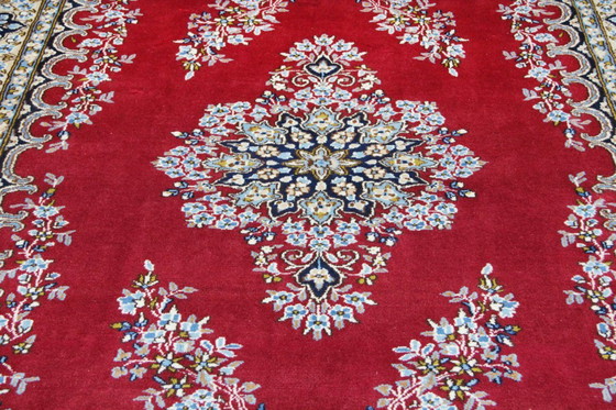 Image 1 of Origineel Perzisch Tapijt Echt Kirman Zeer Fijn 275 X 185 Cm Top Conditie