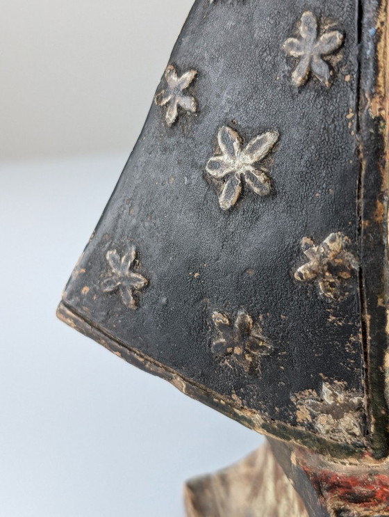 Image 1 of Polychrome Terracotta Mater Dolorosa Sculpture, 18th Century