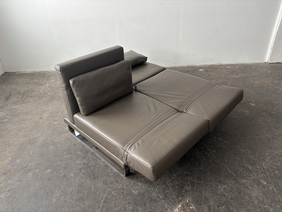 Image 1 of Franz Fertig designer sofa bed leather couch