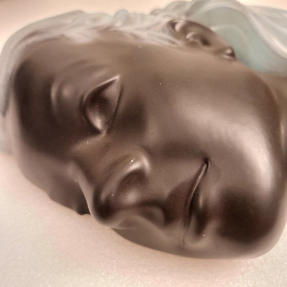 Image 1 of Head, bust, female profile in glazed ceramic from Cortendorf, West Germany, 1950-60