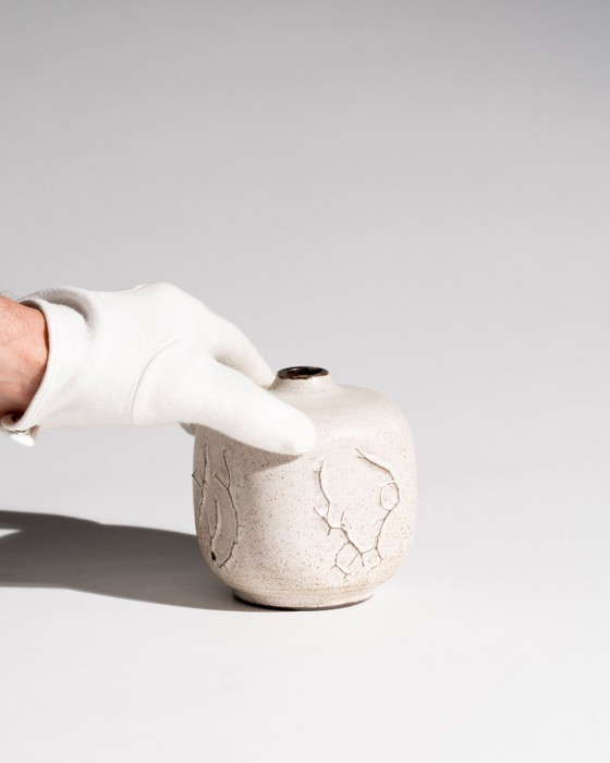 Image 1 of Heiner Hans Körting Studio Ceramic Sculptural Vase Dornburg Germany 1970s GDR