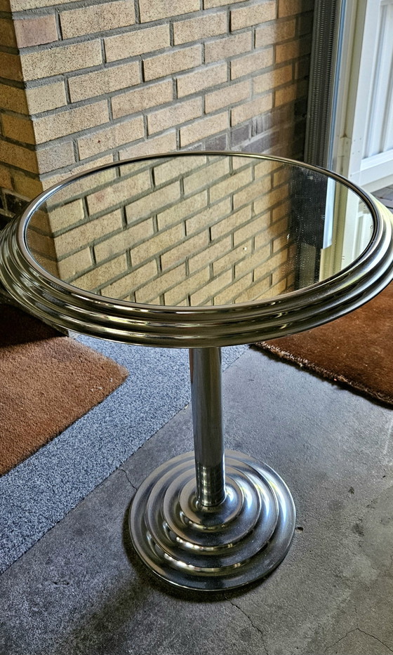 Image 1 of Ensemble de tables d'appoint chromées à miroir