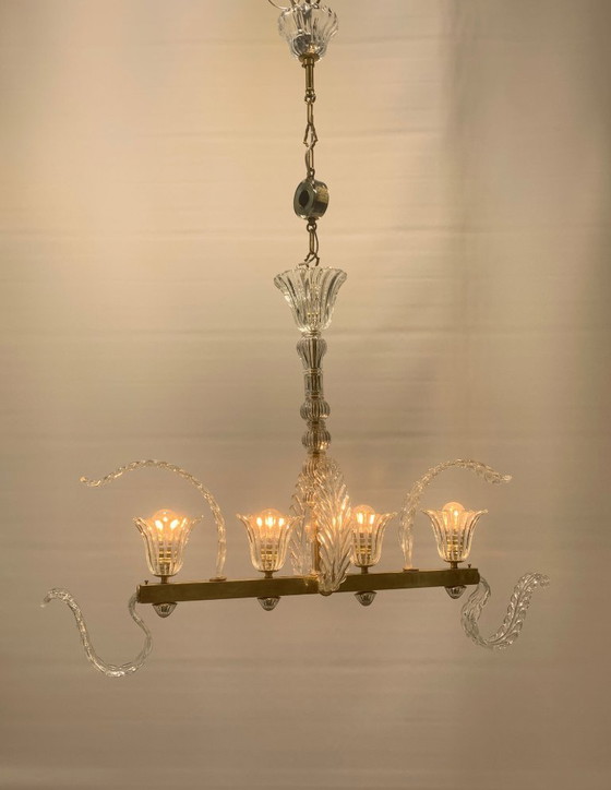 Image 1 of Pendant chandelier ++RARITY ++SEGUSO V.A. restored made in Italy