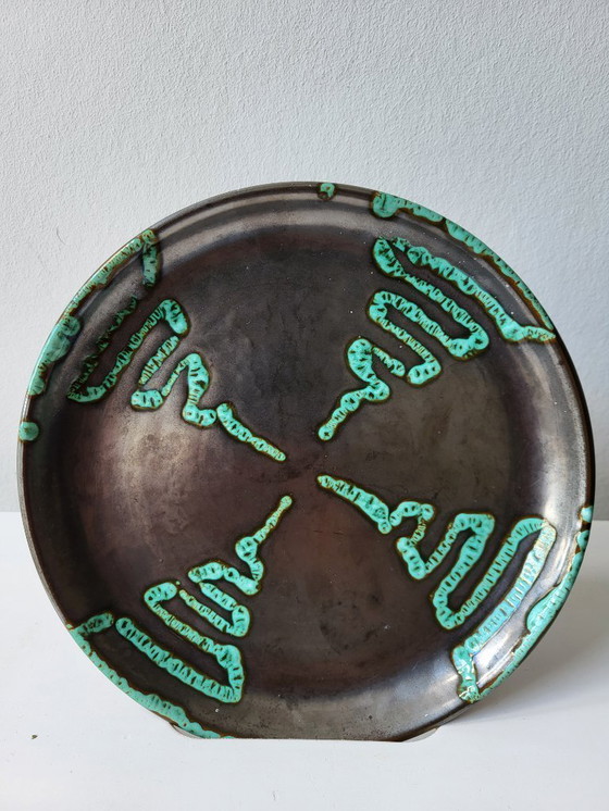 Image 1 of Insegna vintage turchese metallizzato