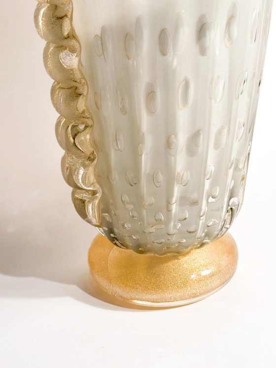 Murano Bullicante Glass Vase by Barovier & Toso, 1960s – Murano Glass (photo 6 of 16)