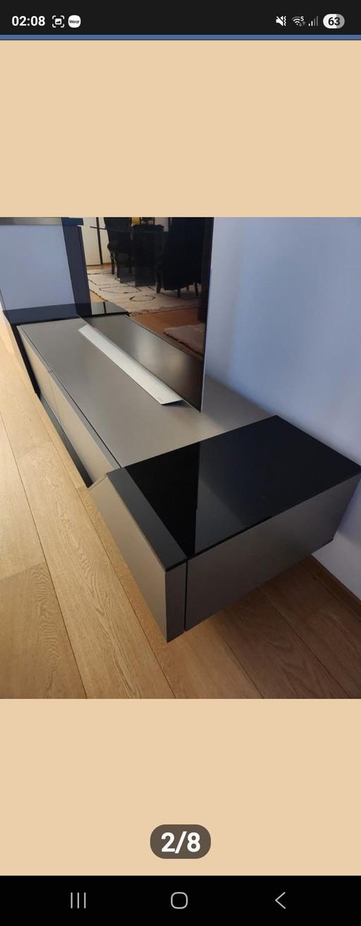 Bellissimo mobile TV Roche Bobois – Design René Hoffmans (come nuovo)
