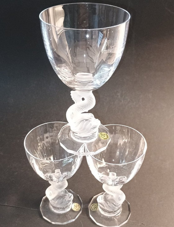 Juego de 13 piezas de cristal – cristallerie de Portieux, Vasos y jarras, Crystal (photo 3 of 5)