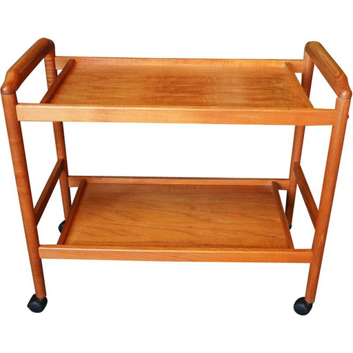 Vintage teak serving cart, Denmark