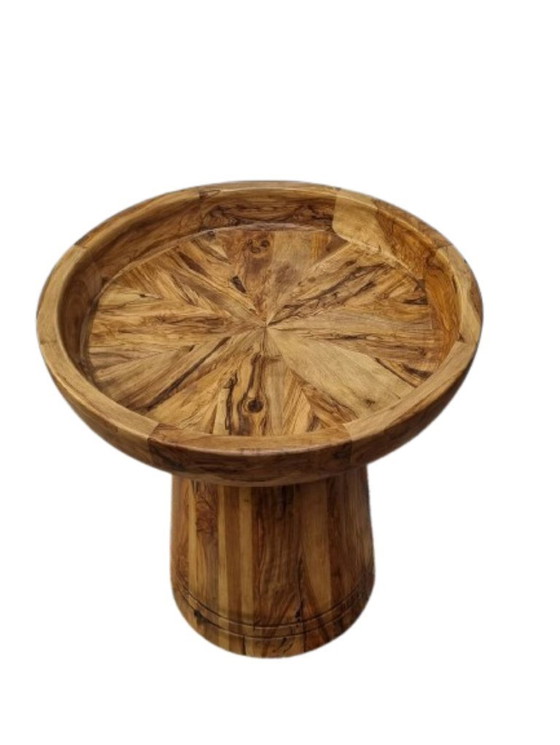 Image 1 of Handgemaakte Marokkaanse tafel van massief mahoniehout | Handgemaakte massief mahoniehouten tafel – Marokkaans ambacht