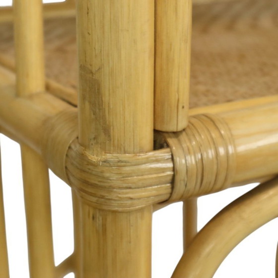 Image 1 of Rattan Rack Bookcase Boho Style