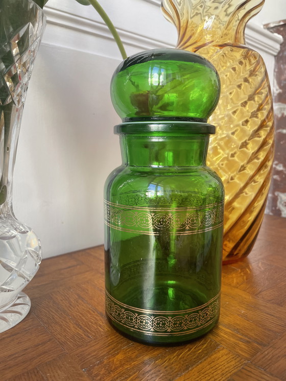 Image 1 of Juego de 3 frascos de boticario antiguos