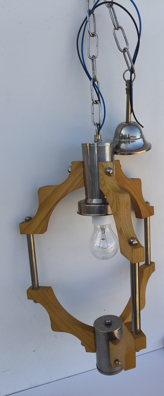 Prachtige Modernariat Design Hanglamp – Hanglampen, Glass, Metal (photo 7 of 10)
