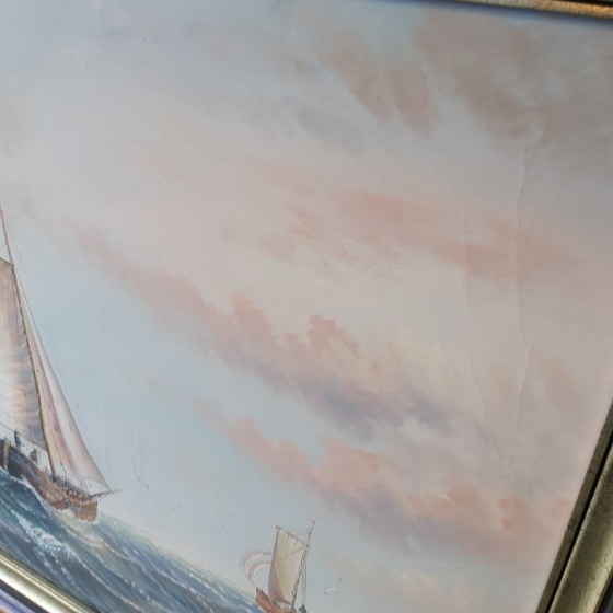 Image 1 of John Ambrose (1931–2010). Sailing Ships on the High Seas.