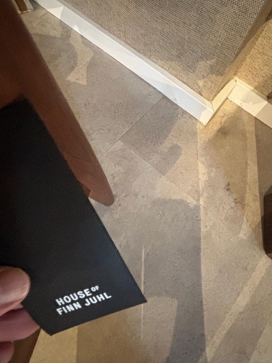 Image 1 of Sedia House of Finn Juhl France in pelle nera