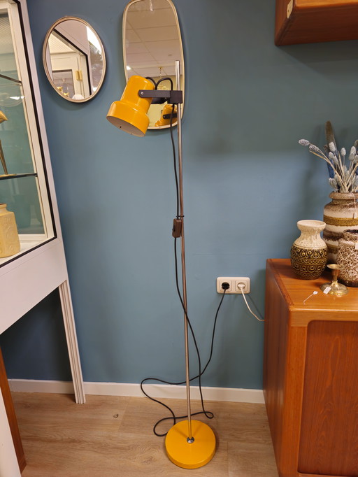 Vintage Floor Lamp Standing Lamp Yellow Adjustable