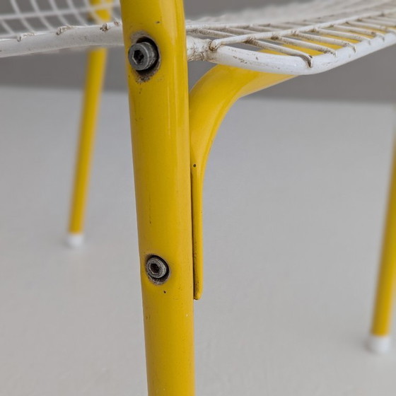 Image 1 of Chaises de jardin italiennes postmodernes en métal grillagé par EMU, années 1980