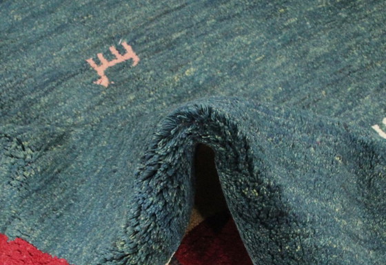 Image 1 of Original Perserteppich Gabbeh Ghashghai Orientteppich 208 cm x 148 cm Alt Natur