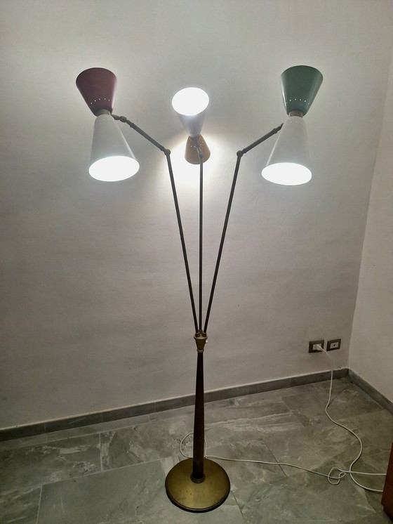 Image 1 of Oscar Torlasco for Lumi Modernist Floor Lamp Genova 3865 **RARE**