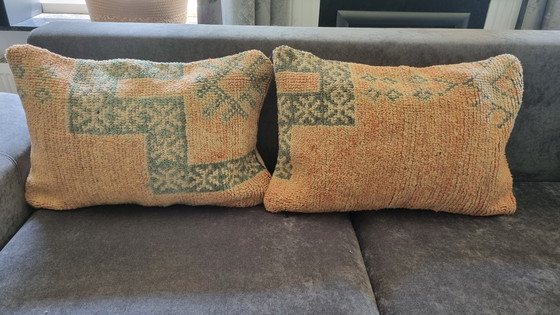 Image 1 of Berber Kelim cushions, vintage cushion set