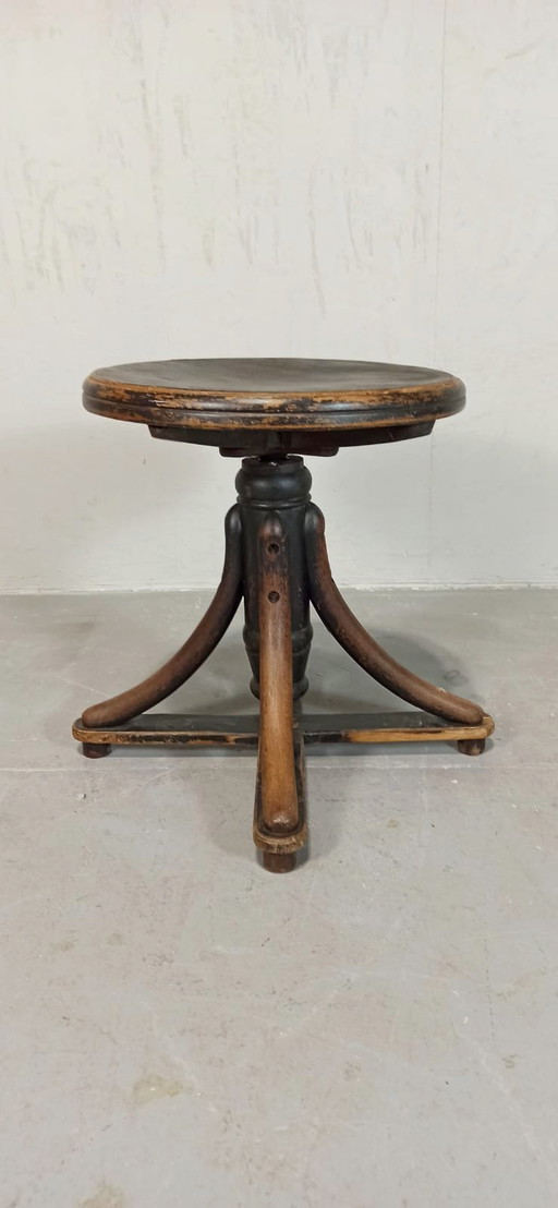 Art Deco bentwood piano stool 